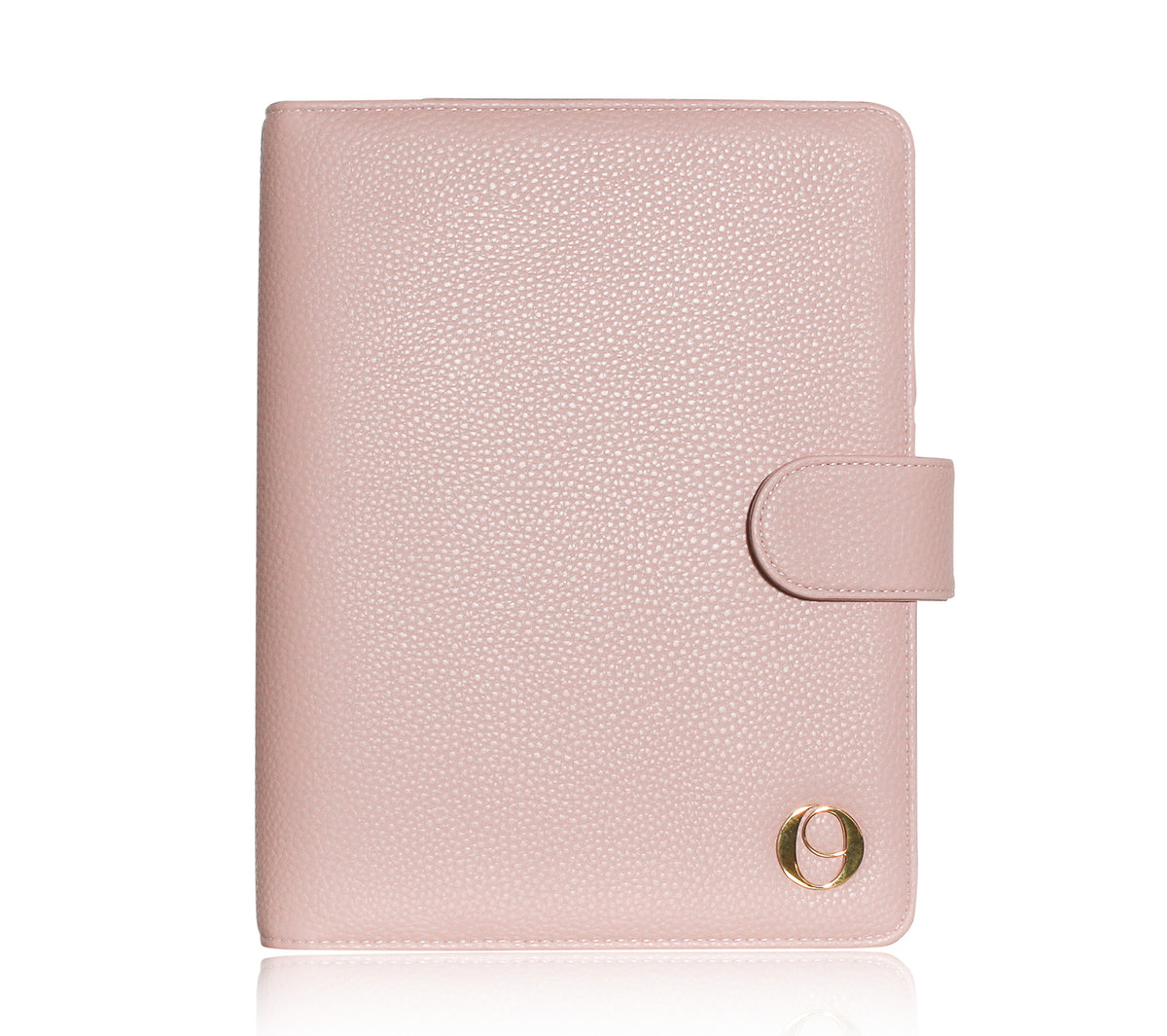 Pebbled Leather A5 Planner Cover - Blush