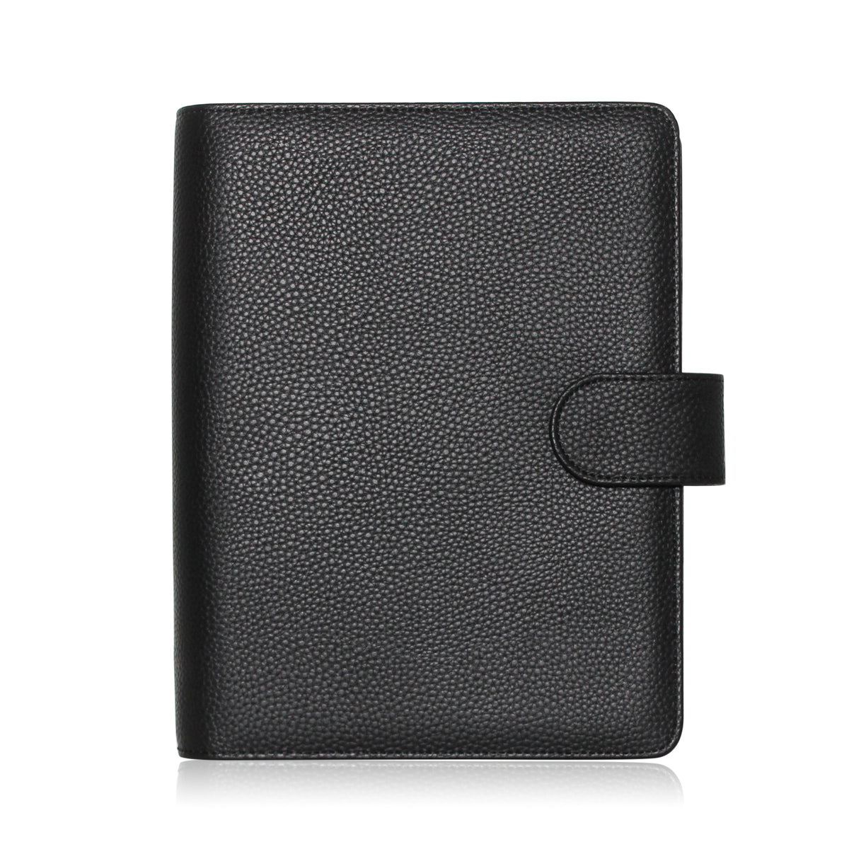 Pebbled Leather A5 Planner Cover - Noir