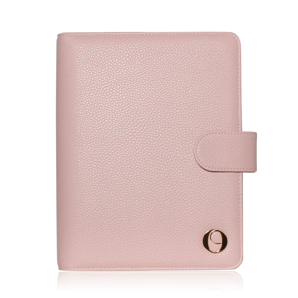 Pebbled Leather A5 Planner Cover - Blush