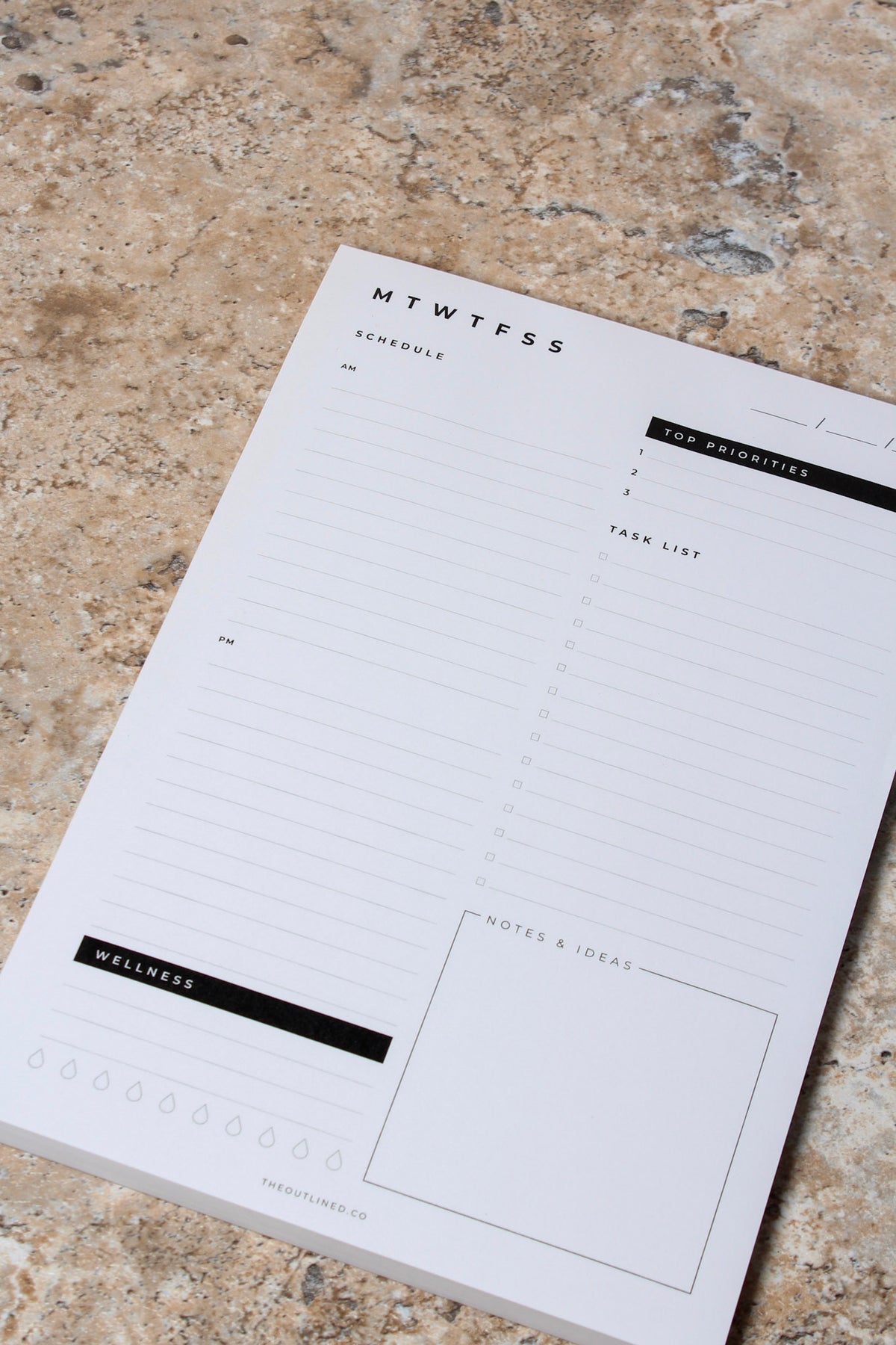 A5 Daily Planner Pad