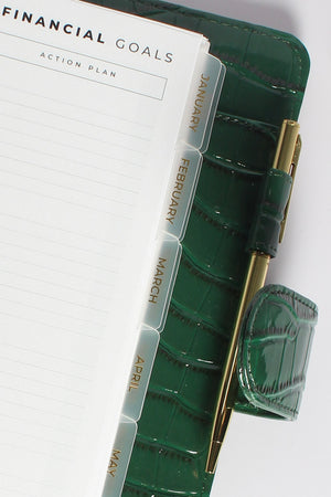 Monthly Side Tab Dividers - Gold Foil